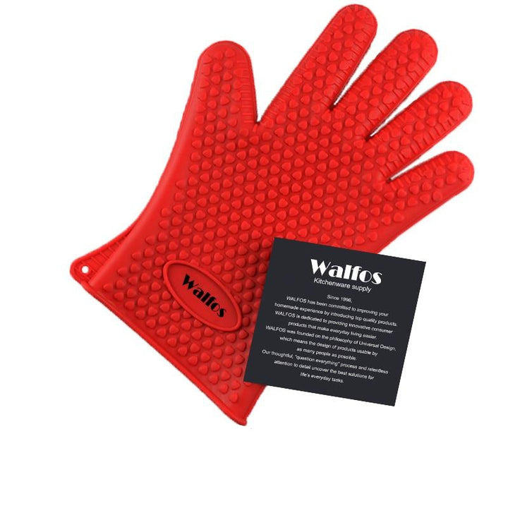 Hitzeresistente Handschuhe | Vielseitig | Langlebig | Rutschfest | Wasserdicht-Rot-Luzern Mode
