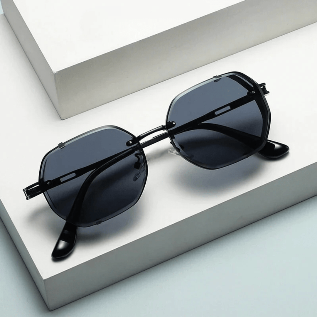 UV400 Sonnenbrille Herren | Edler Stahlrahmen Sommer | Stilvolles Accessoire-Luzern Mode