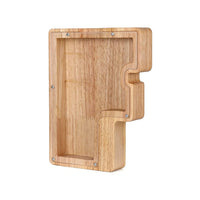 Buchstaben Sparschwein | Holz Nachhaltig Stilvoll Persönlich Geschenk Sichtbar-F-Luzern Mode