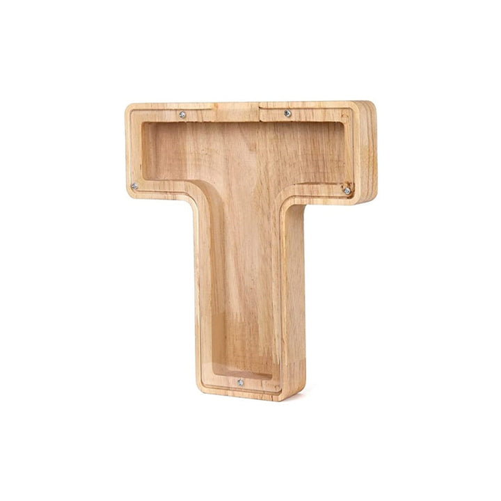 Buchstaben Sparschwein | Holz Nachhaltig Stilvoll Persönlich Geschenk Sichtbar-T-Luzern Mode