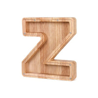Buchstaben Sparschwein | Holz Nachhaltig Stilvoll Persönlich Geschenk Sichtbar-Z-Luzern Mode
