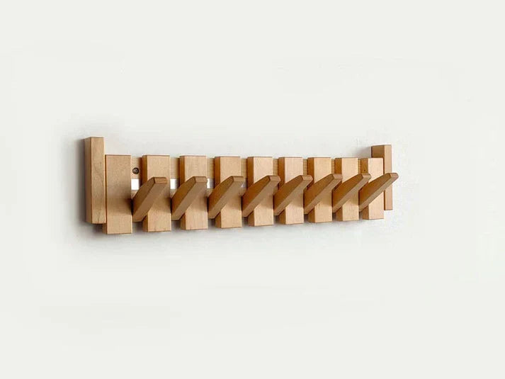 Garderobe - Holz Klavierstil Einzigartig Stilvoll Künstlerisch Langlebig Vielseitig-4 haken-Buchenholz-Luzern Mode
