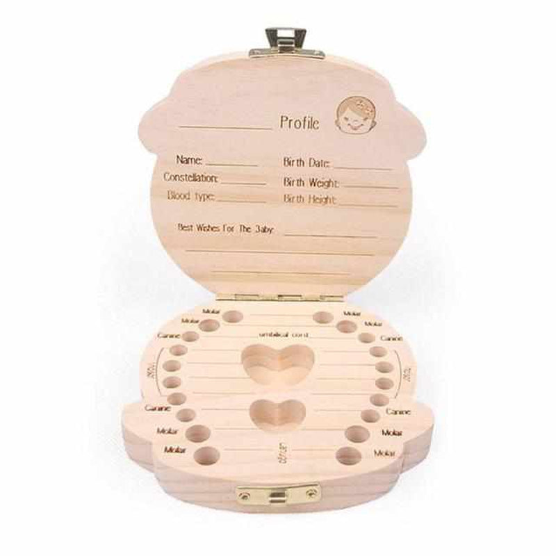 Holz-Zahnbox | Wertvolle Erinnerung | Holz | Perfektes Geschenk-Luzern Mode