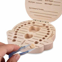 Holz-Zahnbox | Wertvolle Erinnerung | Holz | Perfektes Geschenk-Luzern Mode