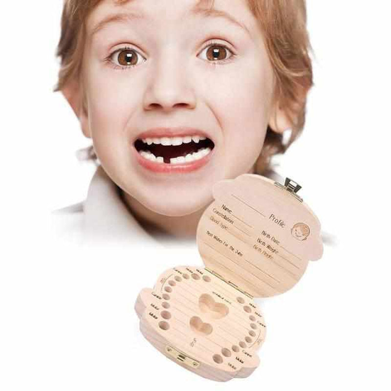 Holz-Zahnbox | Wertvolle Erinnerung | Holz | Perfektes Geschenk-Luzern Mode