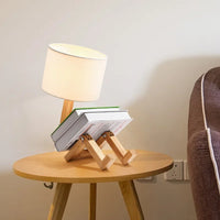 Tischlampe mit Bücherhalter | Holz Vielseitig Langlebig Stilvoll Sparsam-Luzern Mode