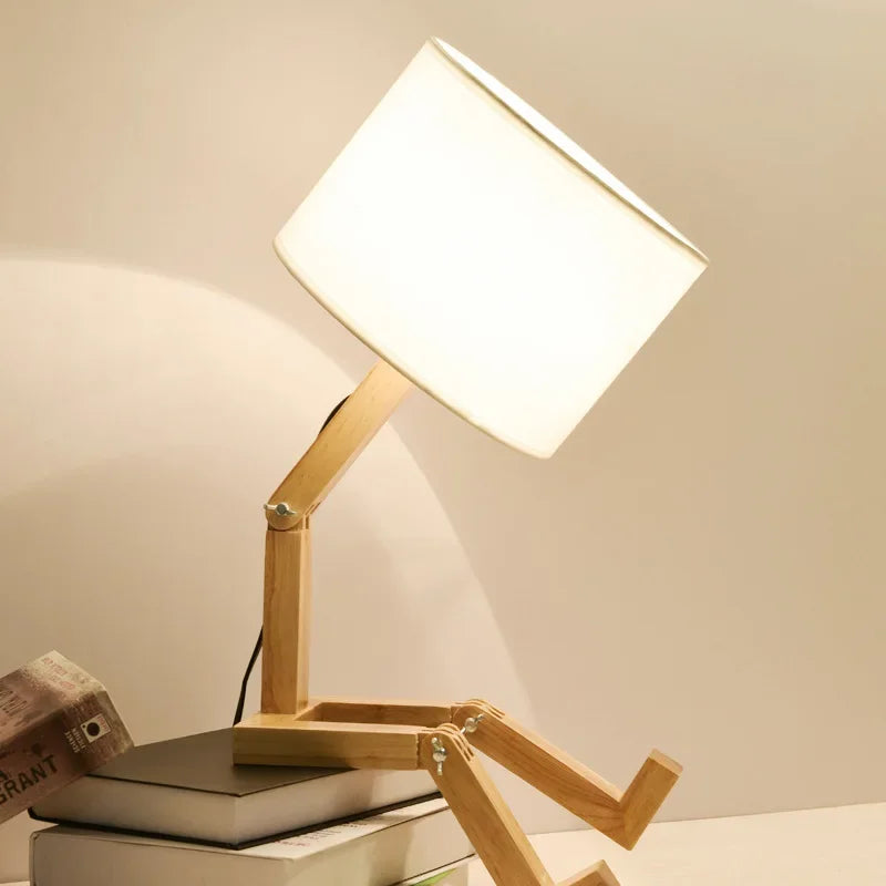 Tischlampe mit Bücherhalter | Holz Vielseitig Langlebig Stilvoll Sparsam-Luzern Mode