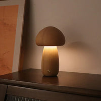 Pilz Nachtlicht | LED Nachhaltig Wiederaufladbar Holz Vielseitig-Luzern Mode