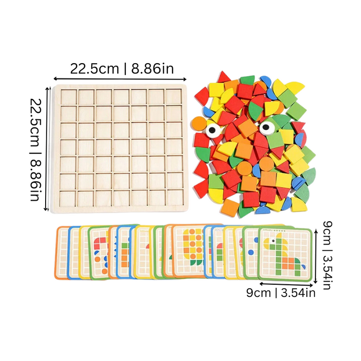 Kleinkind-Puzzle | Legespiel Nachhaltig Holz Montessori Bunt Kreativ-Luzern Mode