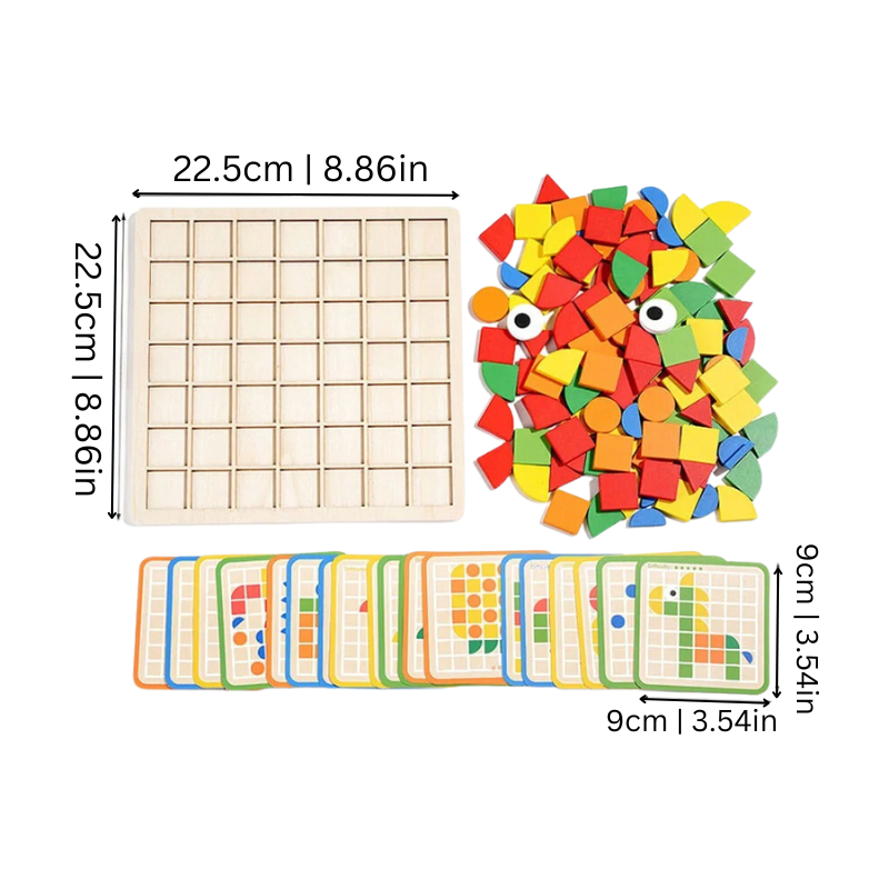 Kleinkind-Puzzle | Legespiel Nachhaltig Holz Montessori Bunt Kreativ-Luzern Mode