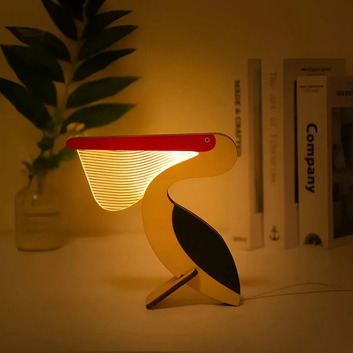 Kinder-Nachtlampe | Holz Tier Nachhaltig LED Vielseitig Atmosphärisch USB-Pelikan-Luzern Mode