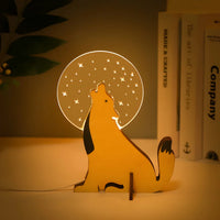 Kinder-Nachtlampe | Holz Tier Nachhaltig LED Vielseitig Atmosphärisch USB-Sirius-Luzern Mode