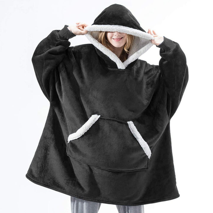 Hoodie & Decke | Herrliche Kombination aus einem weichen Hoodie und einer gemütlichen Decke in einem!-Luzern Mode
