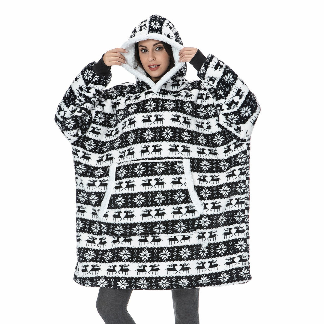 Hoodie & Decke | Herrliche Kombination aus einem weichen Hoodie und einer gemütlichen Decke in einem!-Luzern Mode