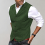 Herren Tweed Weste für Business und Freizeit Outfits-Grün-XS-Luzern Mode