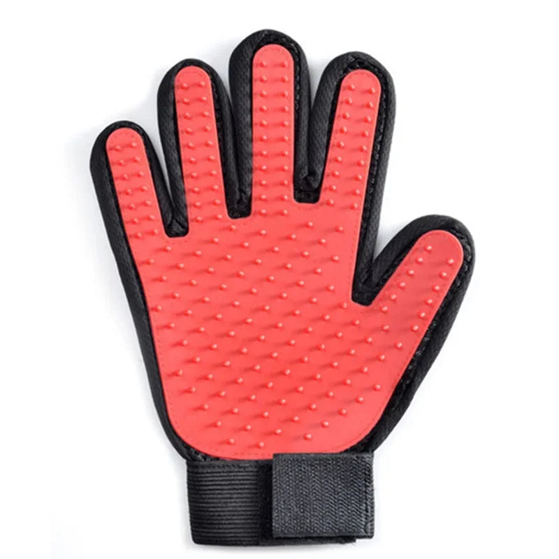 Huisdier Pflegehandschuh | Silikon Ergonomisch Weich Komfort-Rot-Luzern Mode