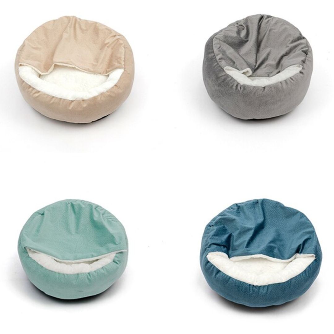 Hunde-Bett | Anti-Stress | Komfortabel | Weich | Geschützt | Atmungsaktiv | Orthopädisch-Grau-S (50cm)-Luzern Mode