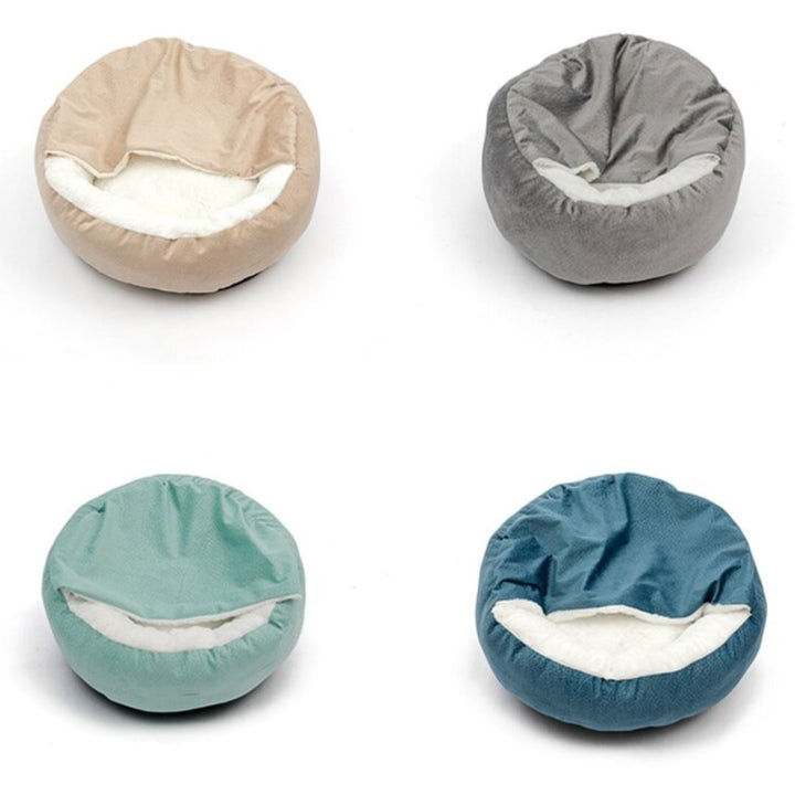 Hunde-Bett | Anti-Stress | Komfortabel | Weich | Geschützt | Atmungsaktiv | Orthopädisch-Grau-S (50cm)-Luzern Mode