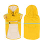 Hunde-Regenjacke | Wasserdicht | Atmungsaktiv | Komfortabel | Nachhaltig | Klettverschluss-Gelb-S-Luzern Mode