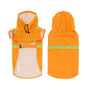Hunde-Regenjacke | Wasserdicht | Atmungsaktiv | Komfortabel | Nachhaltig | Klettverschluss-Orange-S-Luzern Mode