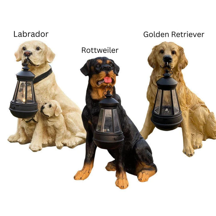 Hundefigur mit LED-Beleuchtung | Solar Wiederaufladbar Langlebig Einzigartig-Luzern Mode