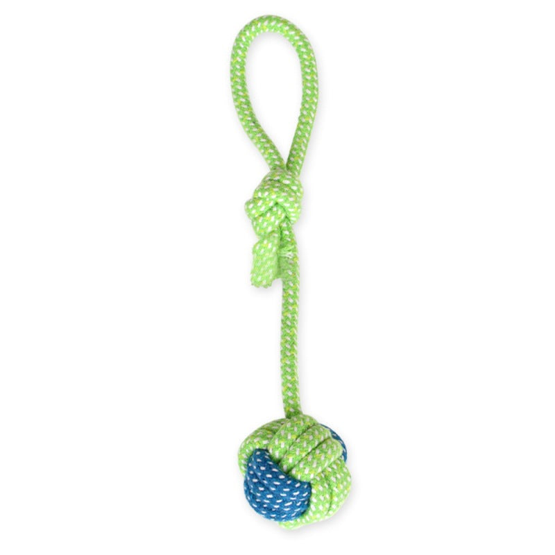 Hundespielzeug | Seil Ziehen Zahnpflege Langlebig Interaktiv-Ball mit Schlaufe 36 cm-Luzern Mode