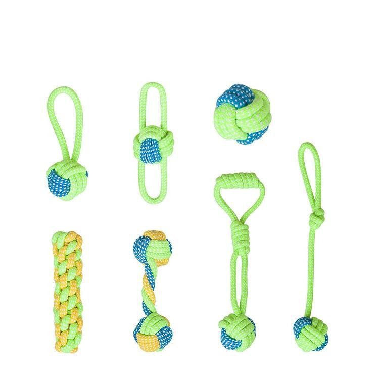 Hundespielzeug | Seil Ziehen Zahnpflege Langlebig Interaktiv-Komplett 7-Teiliges Set-Luzern Mode