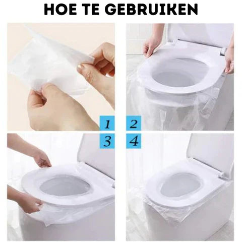 Einweg-Toilettensitz | Hygienisch | Universelle Größe | Tragbar-Luzern Mode