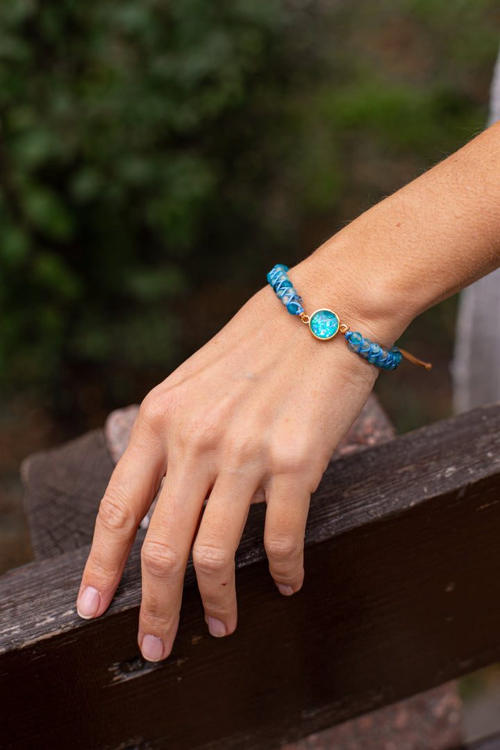 Opal Armband | Blau | Verstellbar | Stilvoll | Einzigartig | Energie | Inspiration-Luzern Mode