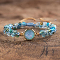 Opal Armband | Blau | Verstellbar | Stilvoll | Einzigartig | Energie | Inspiration-Luzern Mode