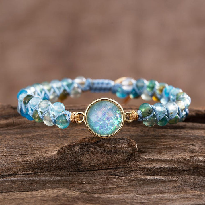 Opal Armband | Blau | Verstellbar | Stilvoll | Einzigartig | Energie | Inspiration-Luzern Mode
