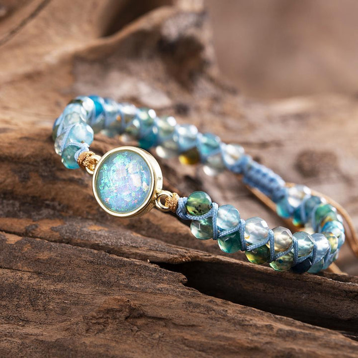Opal Armband | Blau | Verstellbar | Stilvoll | Einzigartig | Energie | Inspiration-Luzern Mode