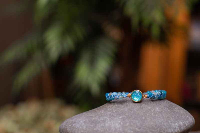 Opal Armband | Blau | Verstellbar | Stilvoll | Einzigartig | Energie | Inspiration-Luzern Mode