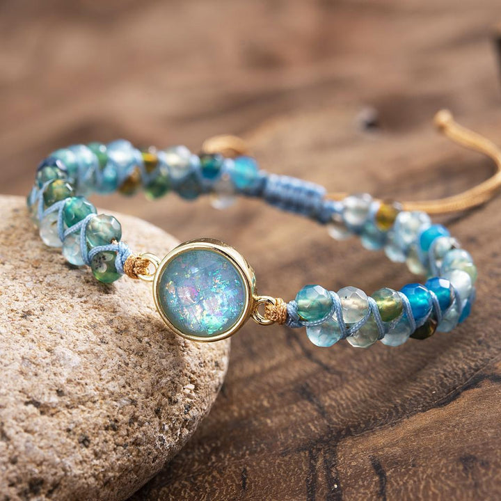 Opal Armband | Blau | Verstellbar | Stilvoll | Einzigartig | Energie | Inspiration-Luzern Mode