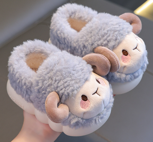 Kinder Sloffen mit Schafchen – WoollySteps
