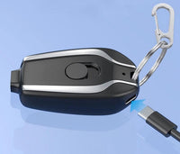 Powerbank Schlüsselanhänger | USB aufladbar | iPhone | Samsung | Kompakt-Luzern Mode
