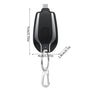 Powerbank Schlüsselanhänger | USB aufladbar | iPhone | Samsung | Kompakt-iPhone-Schwarz-Luzern Mode