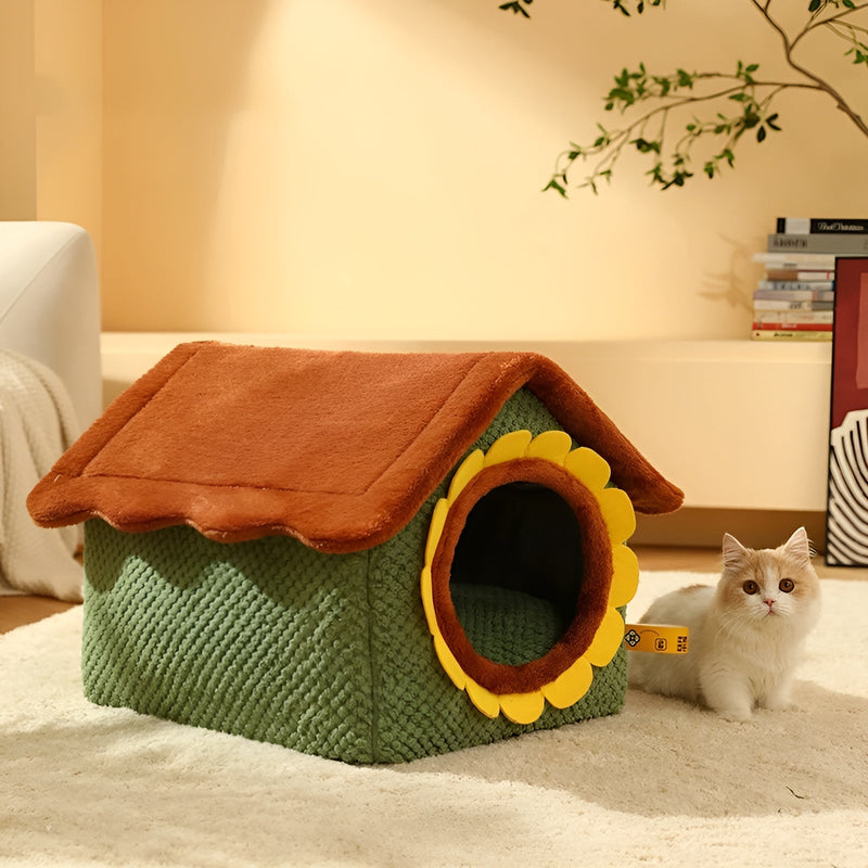 Katzen Schlafzelt | Niedlich | Komfortabel | Warm | Stilvoll | Weich | Langlebig-Luzern Mode