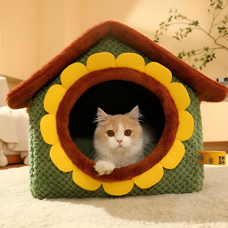 Katzen Schlafzelt | Niedlich | Komfortabel | Warm | Stilvoll | Weich | Langlebig-Luzern Mode