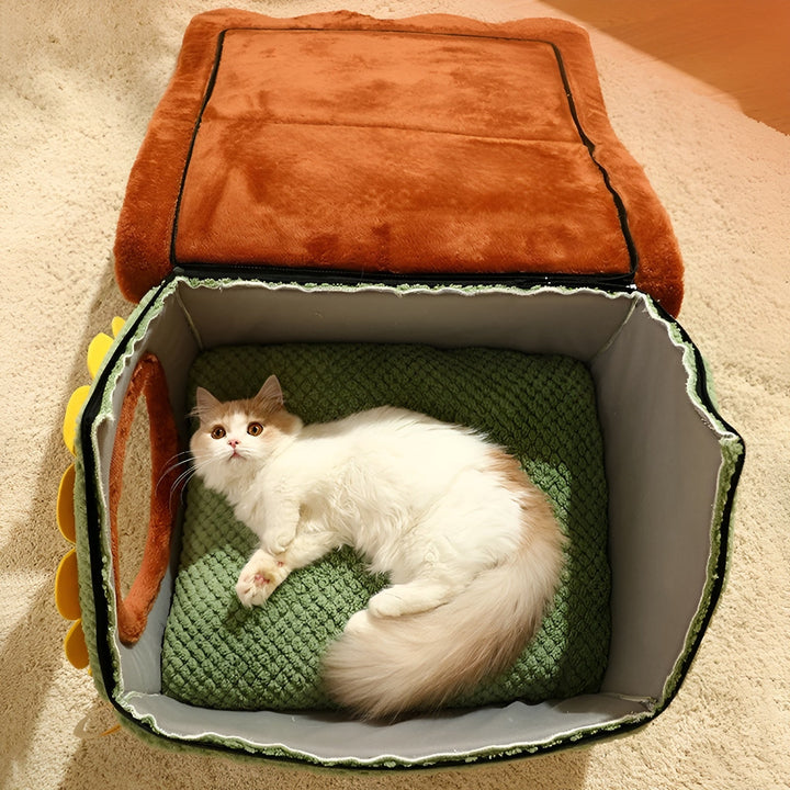 Katzen Schlafzelt | Niedlich | Komfortabel | Warm | Stilvoll | Weich | Langlebig-Luzern Mode