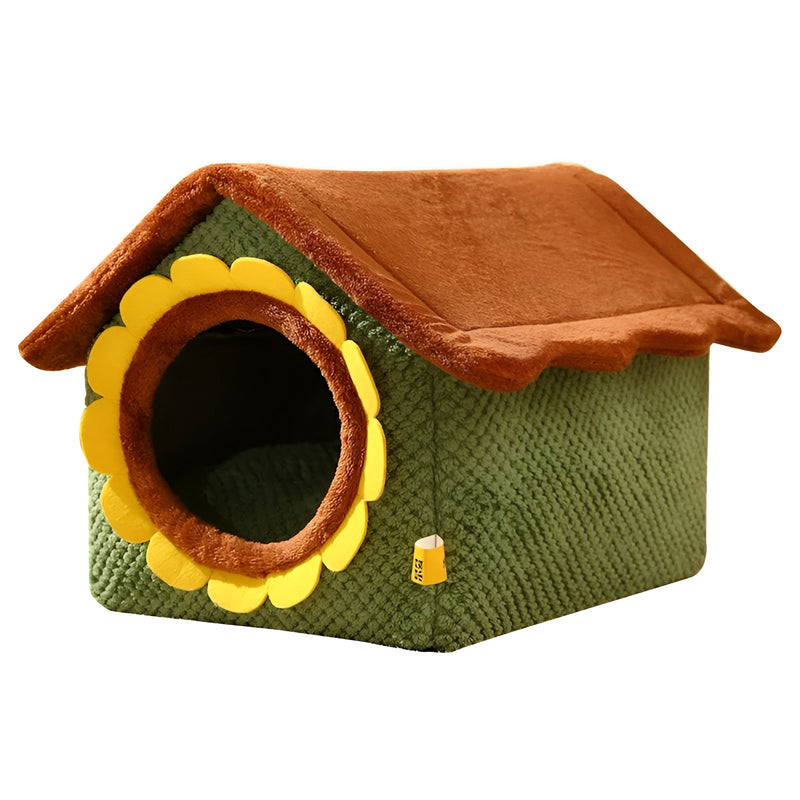 Katzen Schlafzelt | Niedlich | Komfortabel | Warm | Stilvoll | Weich | Langlebig-Mehrfarbig-S 43x36x34cm-Luzern Mode