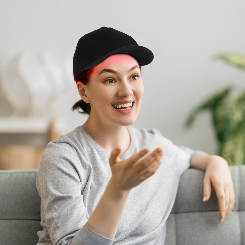 Lichttherapie Mütze | Infrarot Verstellbar Komfortabel Vielseitig-Luzern Mode