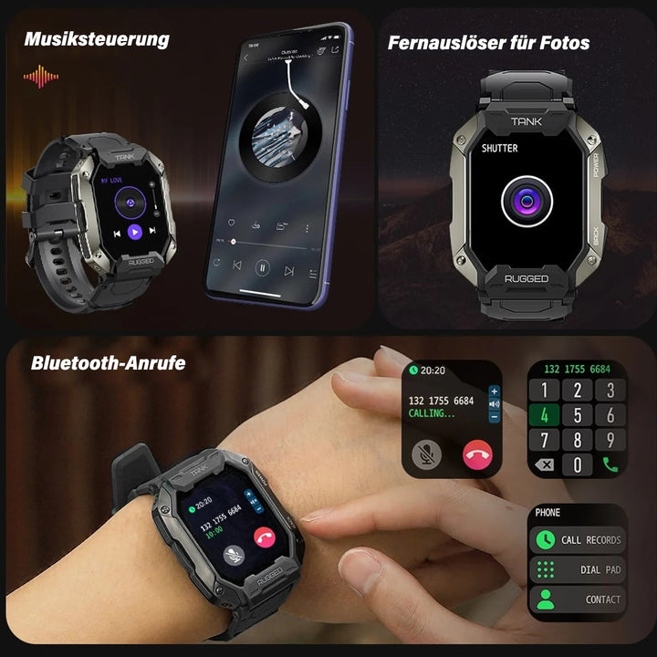 Smartwatch | Robust | Langlebig | Stylisch | Vielseitig | AMOLED | Sport-Luzern Mode