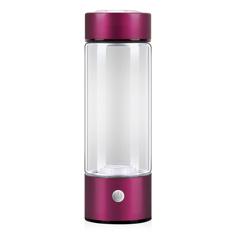 Wasserstoff-Wasserflasche | USB Antioxidantien Einzigartig Nachhaltig Schnell Wiederaufladbar-Dunkelrosa-Luzern Mode