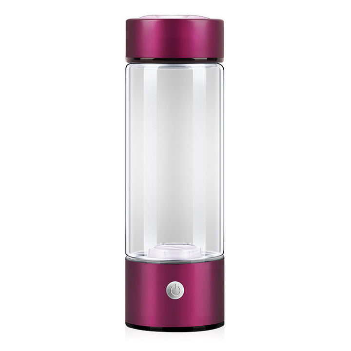 Wasserstoff-Wasserflasche | USB Antioxidantien Einzigartig Nachhaltig Schnell Wiederaufladbar-Dunkelrosa-Luzern Mode