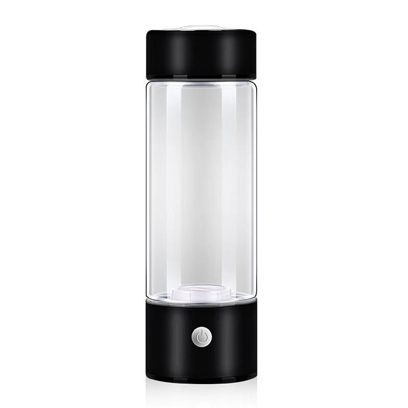 Wasserstoff-Wasserflasche | USB Antioxidantien Einzigartig Nachhaltig Schnell Wiederaufladbar-Schwarz-Luzern Mode