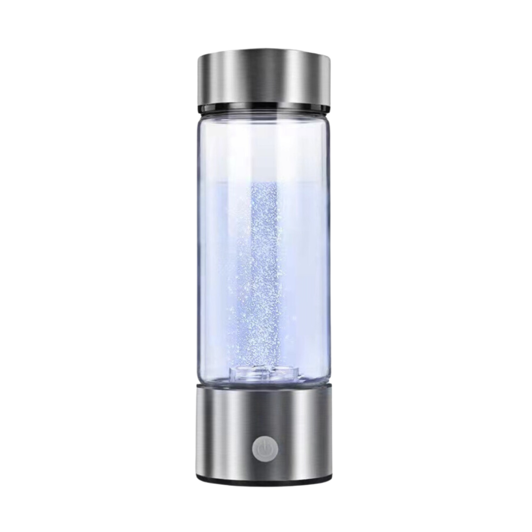 Wasserstoff-Wasserflasche | USB Antioxidantien Einzigartig Nachhaltig Schnell Wiederaufladbar-Silber-Luzern Mode
