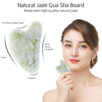 Gesichtsroller Set | 2-teilig Pflegend Durchblutung Glow Gua Sha-Luzern Mode