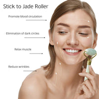 Gesichtsroller Set | 2-teilig Pflegend Durchblutung Glow Gua Sha-Luzern Mode