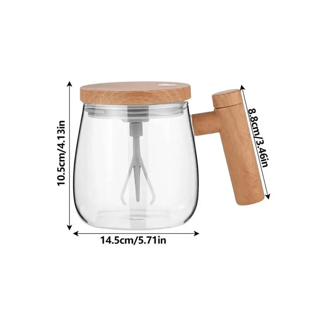 Glas-Tasse | Selbstumrührend Vielseitig Auslaufsicher Langlebig Stilvoll Kompakt-Luzern Mode